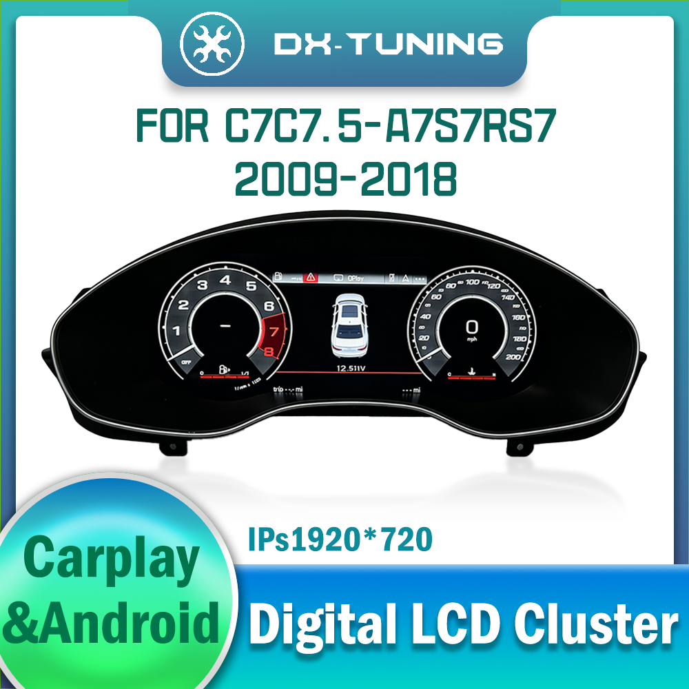 Digital Dashboard Cluster For AUDI A7 S7 RS7 C7 C7.5 2009-2018 Years Variant virtual Instrument Panel Cockpit