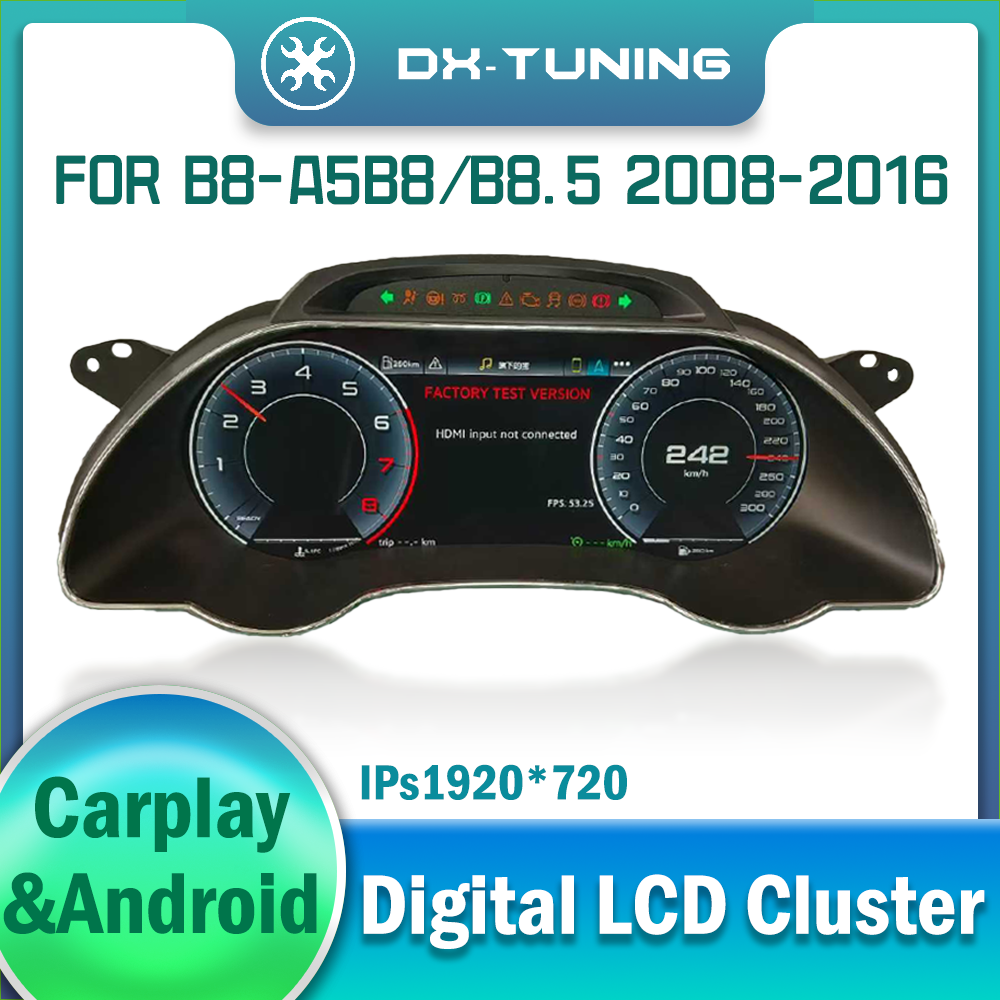 Virtual Instrument Cluster for Audi A5 B8 B8.5 2008-2016 Digital Dashboard Panel Gauge