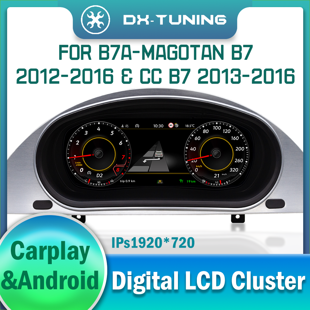 LCD Digital Dashboard for VW Magotan B7 2012-2016 CC B7 2013-2016 Instrument Cluster Cockpit
