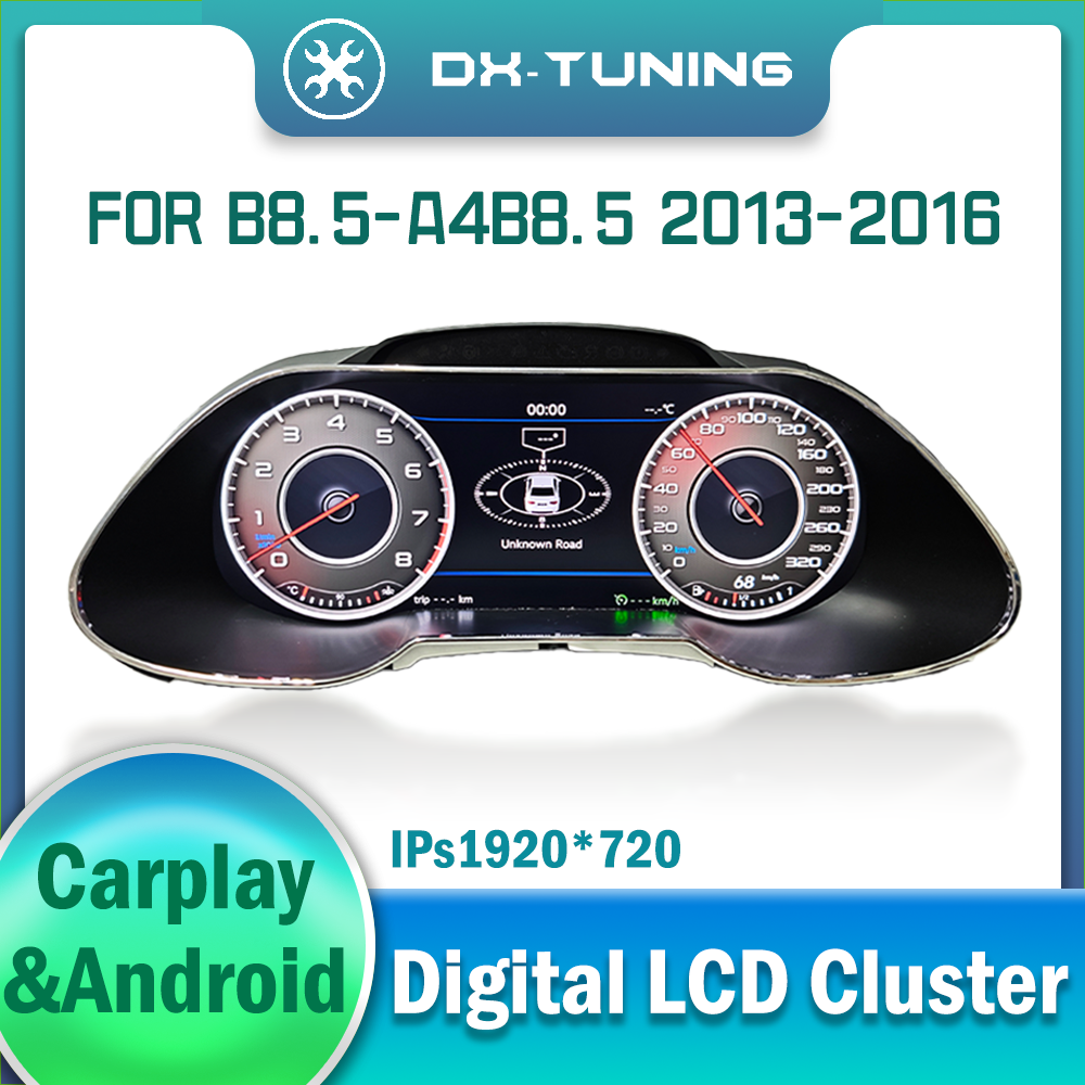 LCD Digital Dashboard for Audi A4 B8.5 2013-2016 Virtual Instrument Cluster Cockpit