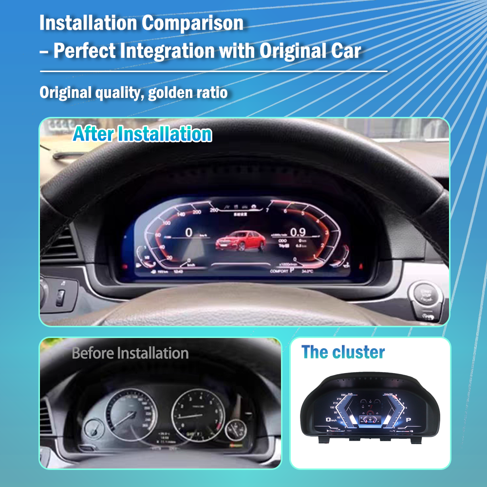Digital LCD Dashboard Instrument Panel Display for BMW 6 Series F06 20 ...