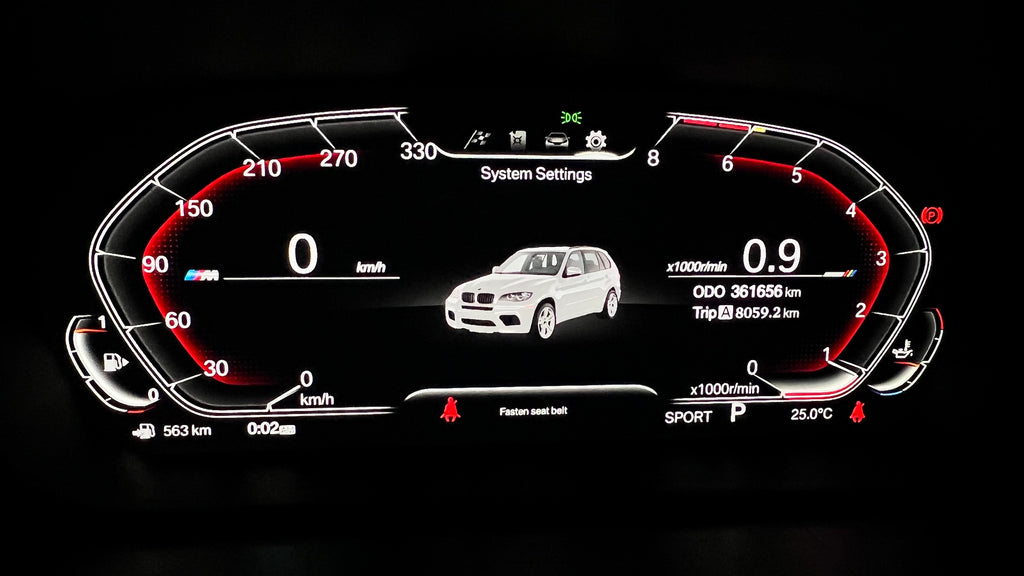 Bundle Deal FOR BMW E70/E71 ( M steering wheel + digital cluster + head unit)