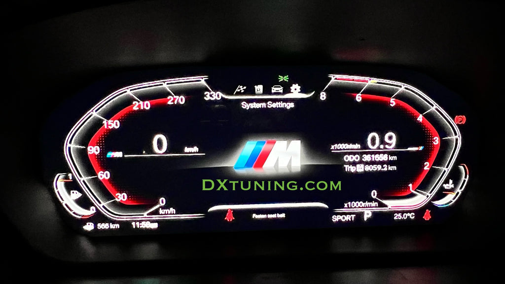 BMW F M6 Digital Cluster + 12.3” head unit