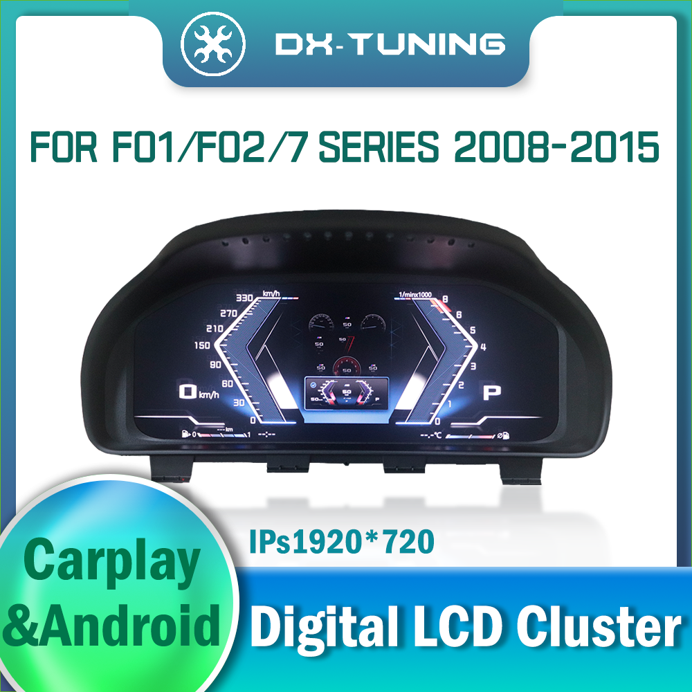 Virtual Instrument Cluster for BMW 7 Series F01 F02 2008-2015 HD Digital Dashboard Speedometer Gauge