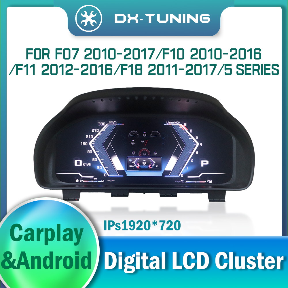 LCD Digital Dashboard for BMW 5 Series F07 2010-2017 F10 2010-2016 F11 2012-2016 F18 2011-2017 Instrument Cluster Cockpit