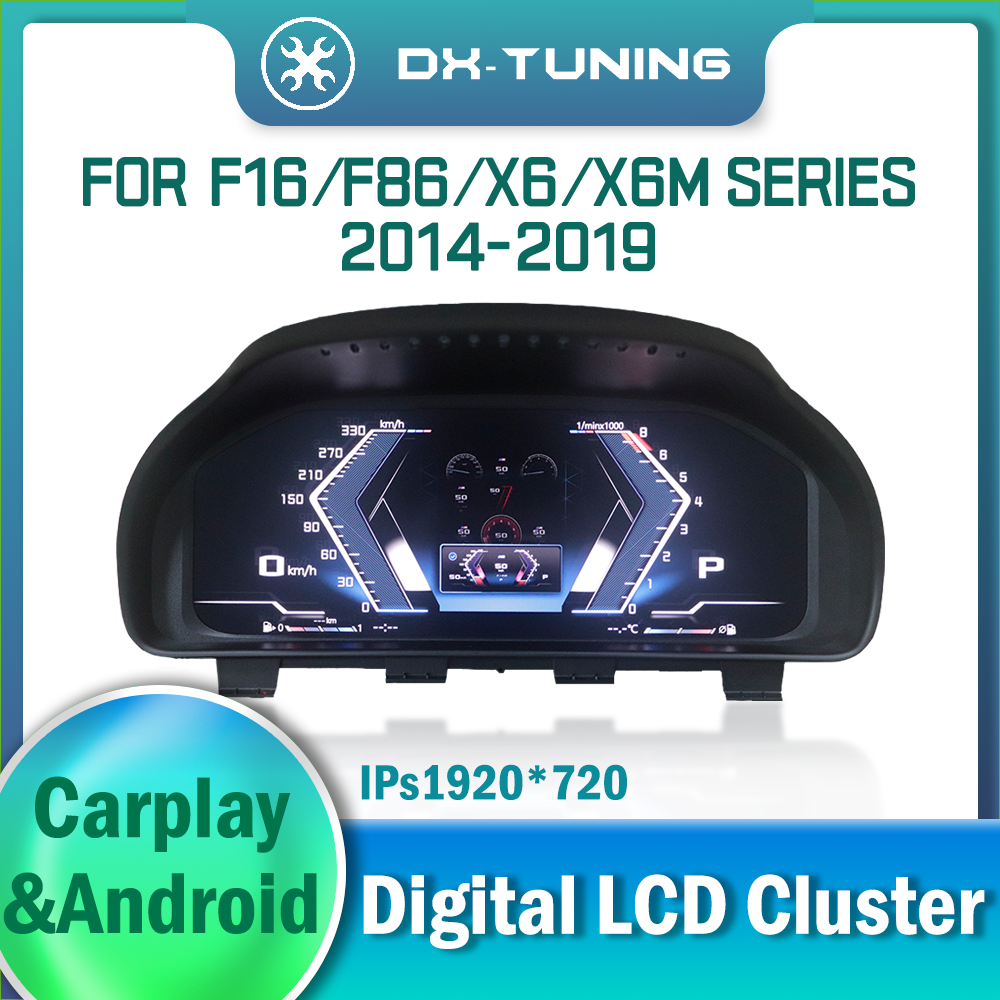 LCD Speedometer Instrument Cluster for BMW X6 X6M Series F16 F86 2014-2019 Digital Virtual Gauge Easy Installation