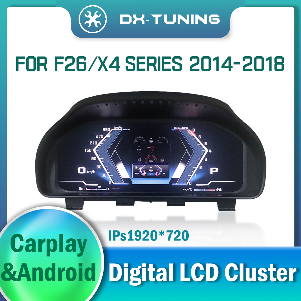 Digital Dashboard Cluster for BMW X4 Series F26 2014 2015 2016 2017 2018 LCD Instrument Panel Cockpit