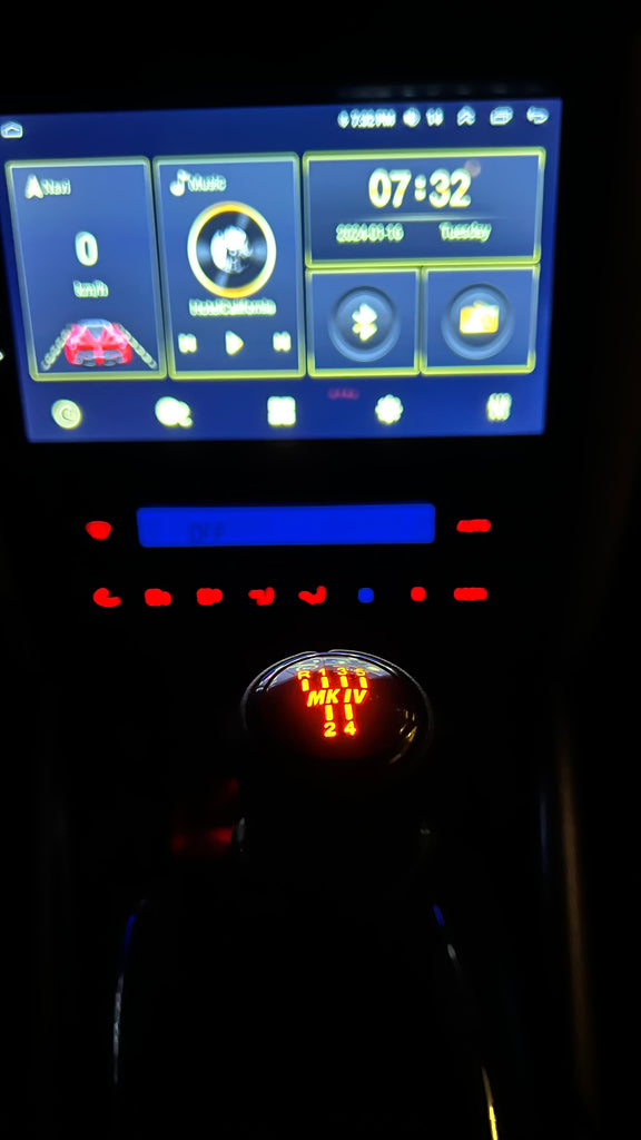 Custom MK4 Golf Jetta LED ALUMINUM Shifter