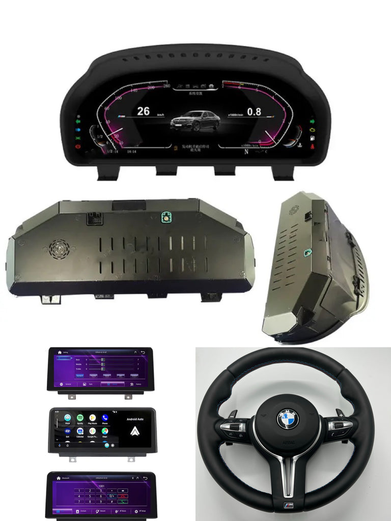 Bundle for BMW F10/F11 ( Cluster + Head unit + M Steering wheel )