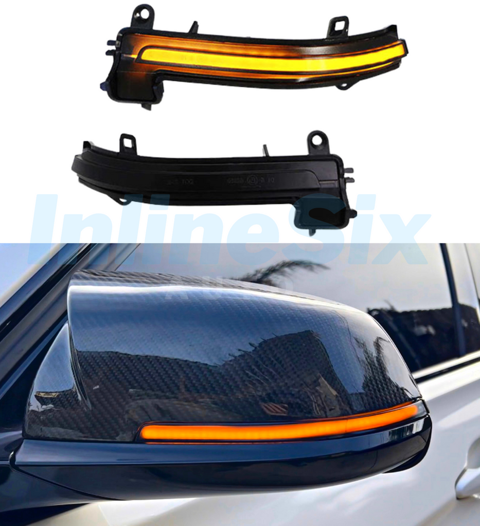 Smoked Sequential Mirror Turn Signals for BMW F22/F30/F32